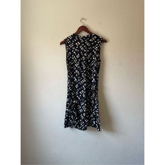 Anthropologie Maeve geometric print shirt dress with tie waist size medium - Picture 3 of 7